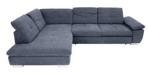 ECKSOFA in Chenille Grau  - Chromfarben/Grau, Design, Textil (242/313cm) - Xora