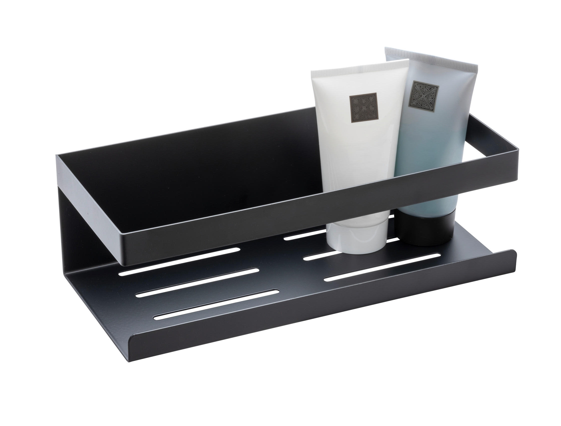 DUSCHABLAGE - Schwarz, KONVENTIONELL, Metall (25/8/11,5cm) - Schöner Wohnen