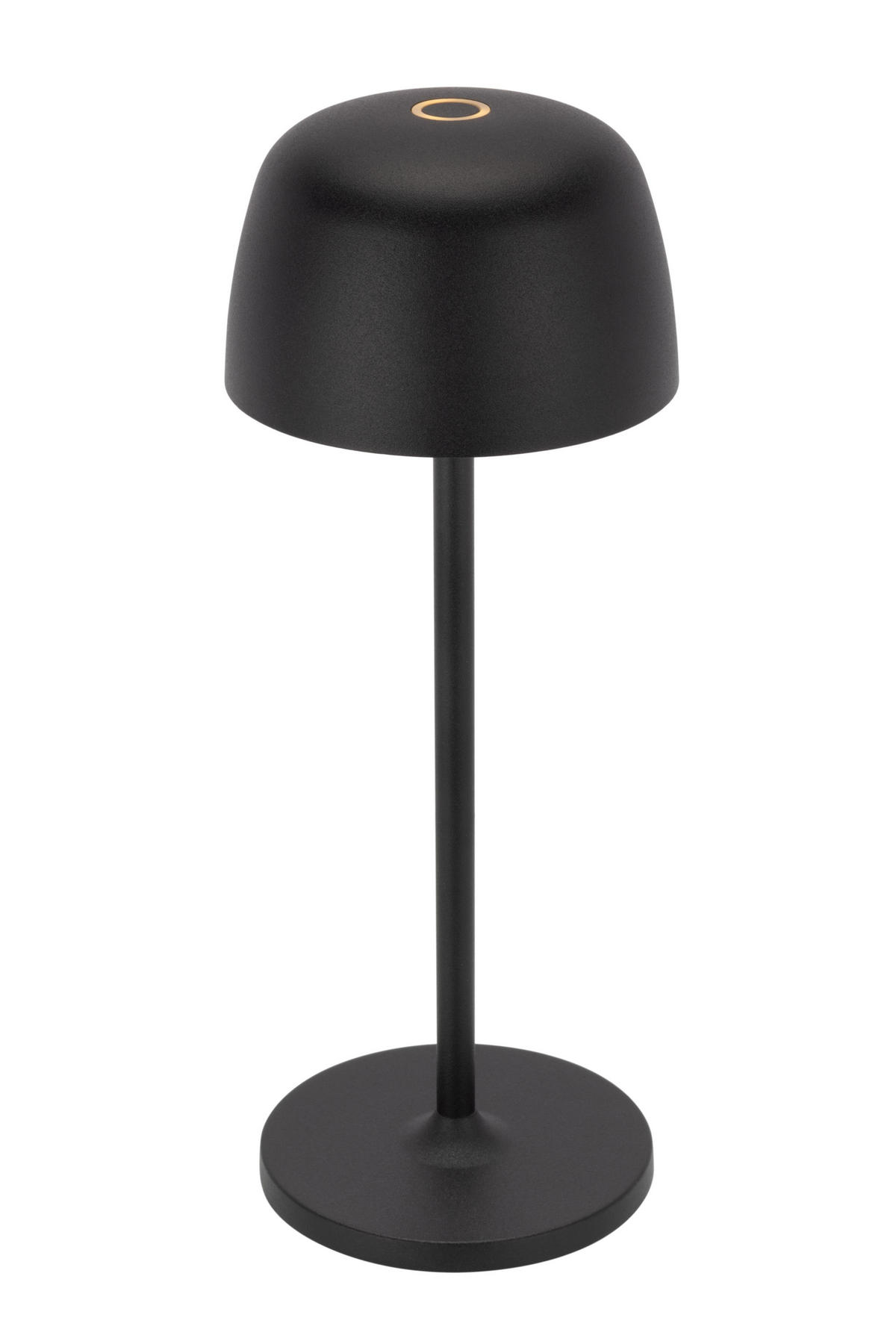 STOLNÍ LAMPA NA BATERIE 10,5/27 cm - černá/průhledné, Design, kov/plast (10,5/27cm) - Novel