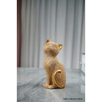 DEKOR ÁLLATFIGURA - aranyszínű/ezüstszínű, Basics, műanyag (7,2/6,2/15cm)