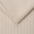 ECKSOFA Creme Cord  - Creme/Schwarz, KONVENTIONELL, Kunststoff/Textil (314/250cm) - Carryhome