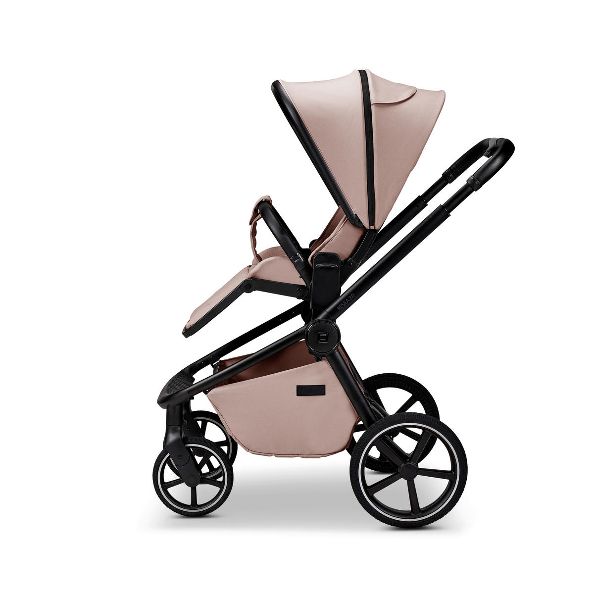 KOMBIKINDERWAGEN  Resea 2.0  Sand  - Sandfarben/Schwarz, Basics, Textil (96/57/114cm) - Moon
