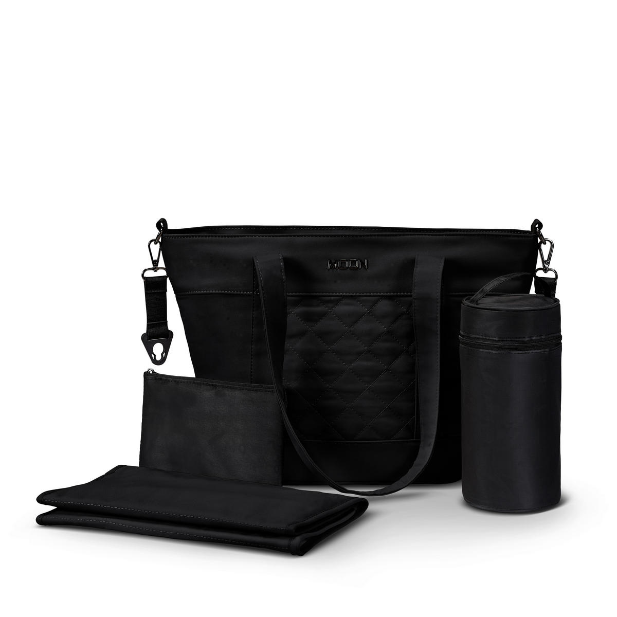 WICKELTASCHE V-Shape Bag  - Schwarz, Basics, Textil (41/16/28cm) - Moon