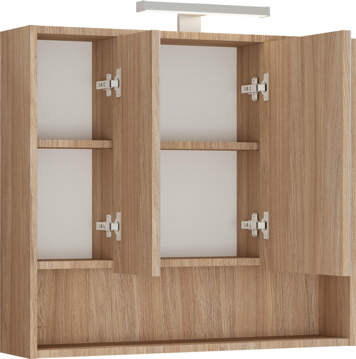 ZRKADLOVÁ SKRINKA, farba duba, 80/74/22 cm - farba duba, Modern, kompozitné drevo/sklo (80/74/22cm) - Stylife
