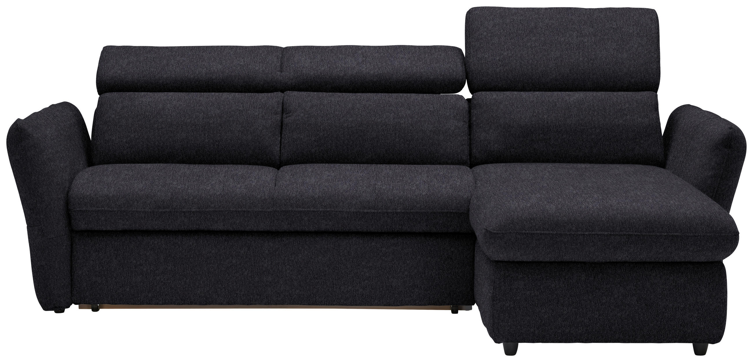 ECKSOFA  in Mikrofaser Schwarz  240/172 cm  - Schwarz, Design, Kunststoff/Textil (240/172cm) - Stylife