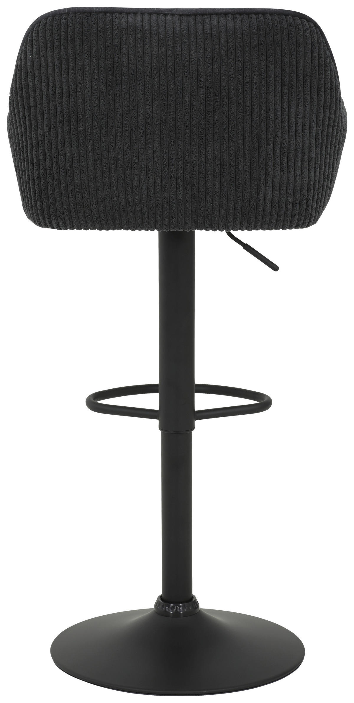 BAROVÁ ŽIDLE, antracitová - antracitová, Design, kov/textil (51/87-108/52cm) - Boxxx