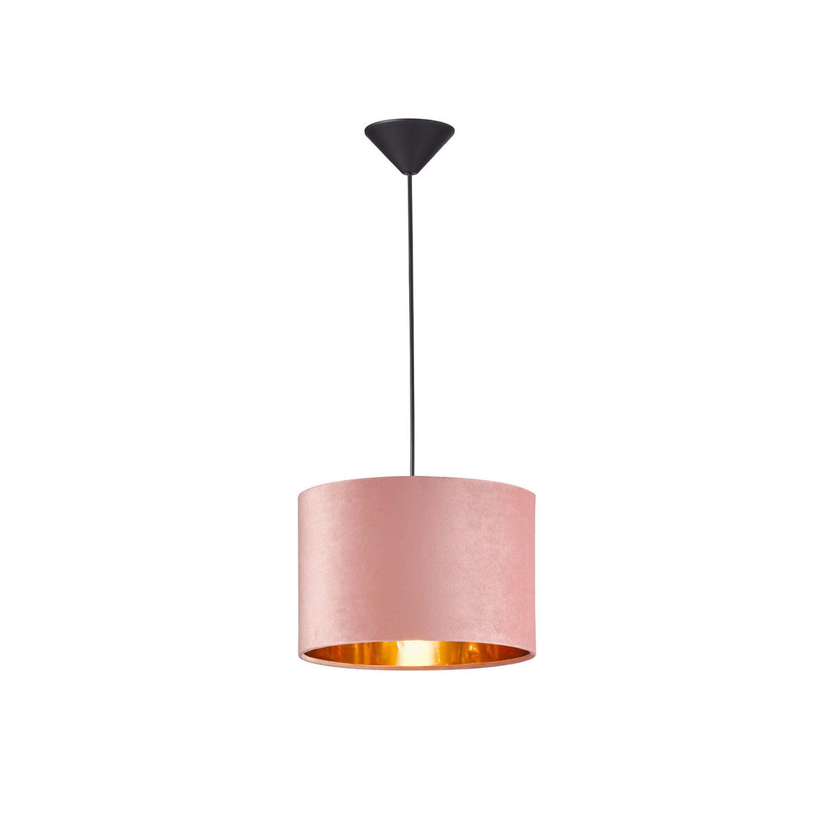 HÄNGELEUCHTE 30/140 cm    - Goldfarben/Rosa, Trend, Kunststoff (30/140cm) - Fischer & Honsel