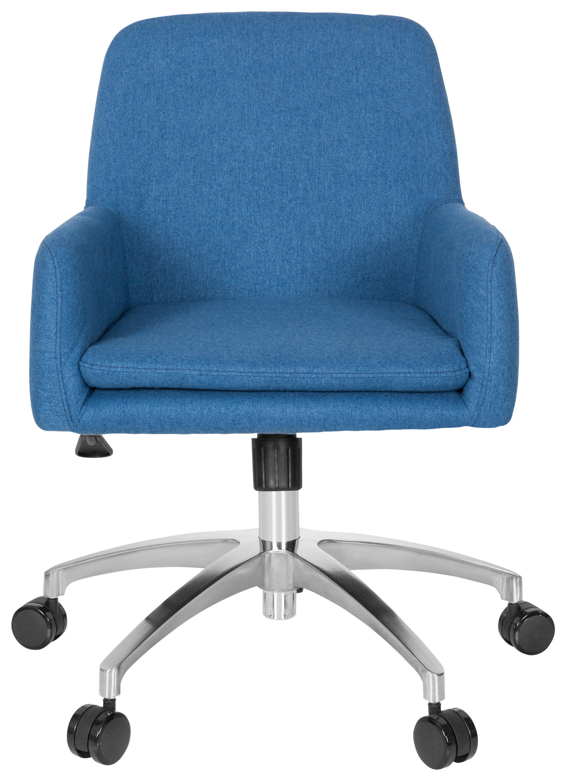 DREHSTUHL Flachgewebe Blau  - Blau/Silberfarben, Basics, Kunststoff/Textil (53/82/62cm) - MID.YOU