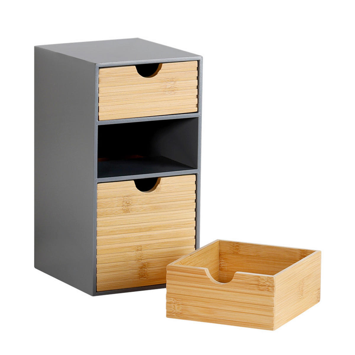TISCHORGANIZER    14/16/27 cm  - Naturfarben/Grau, Basics, Naturmaterialien/Holzwerkstoff (14/16/27cm) - Kesper