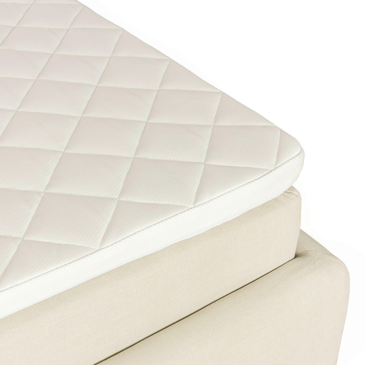 KONTINENTALSÄNG 160/200 cm  i beige  - beige/svart, Klassisk, metall/trä (160/200cm) - Niels Andersson