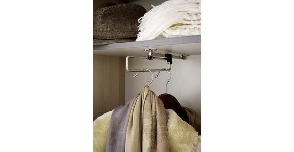 GARDEROBE 4-teilig in 267/200/34 cm - Eichefarben/Braun, Design, Glas/Holzwerkstoff (267/200/34cm) - Moderano
