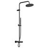ÜBERKOPFBRAUSESET  - Schwarz, MODERN, Metall (27,7/117,7/55cm)