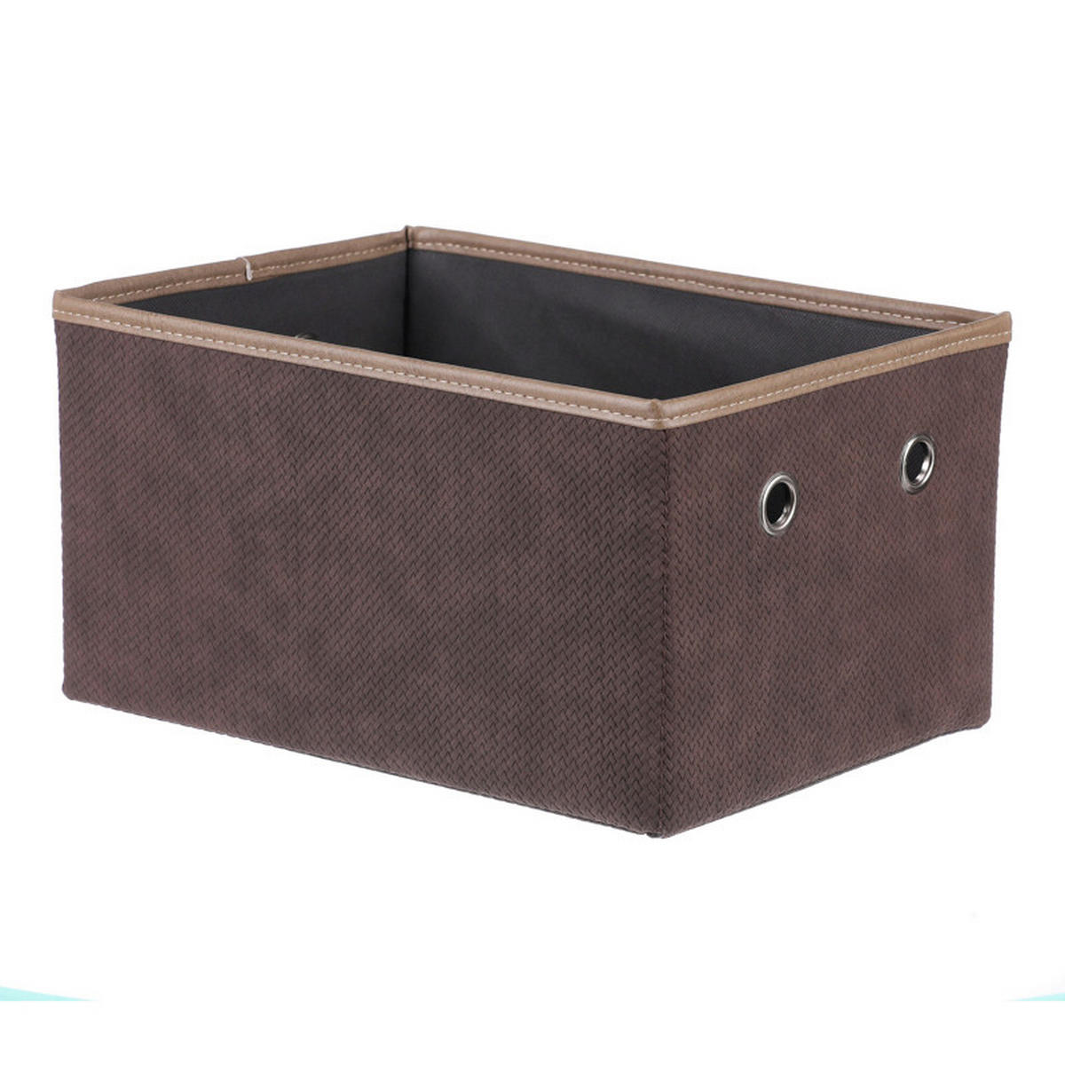 KOŠÍK hnedá - hnedá, Trend, textil (34/18/23cm)