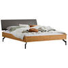 BETT 140/200 cm  in Anthrazit, Grau, Wildeiche  - Wildeiche/Anthrazit, Design, Holz/Metall (140/200cm) - Hasena