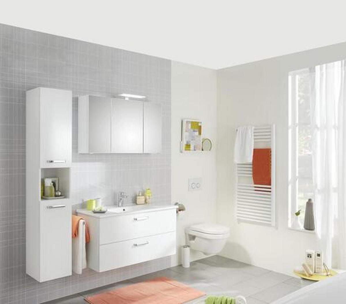 HOCHSCHRANK 30/168/33 cm  - Chromfarben/Weiss, Konventionell, Holzwerkstoff (30/168/33cm) - Xora