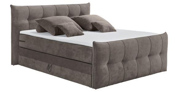 BOXSPRINGBETT 180/200 cm  in Braun  - Schwarz/Braun, KONVENTIONELL, Kunststoff/Textil (180/200cm) - Esposa