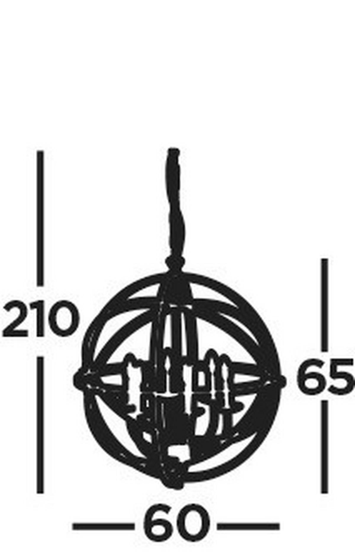 HÄNGLAMPA Orbit 60/210 cm  - mässingsfärgad, Design, metall (60/210cm)