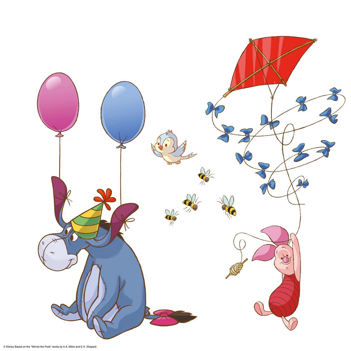 FENSTERBILD Winnie The Pooh  - Multicolor, LIFESTYLE, Kunststoff (31/31cm) - Disney