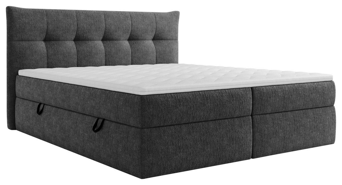 BOXBETT 180/200 cm  in Anthrazit  - Anthrazit/Schwarz, MODERN, Holz/Holzwerkstoff (180/200cm) - Boxxx