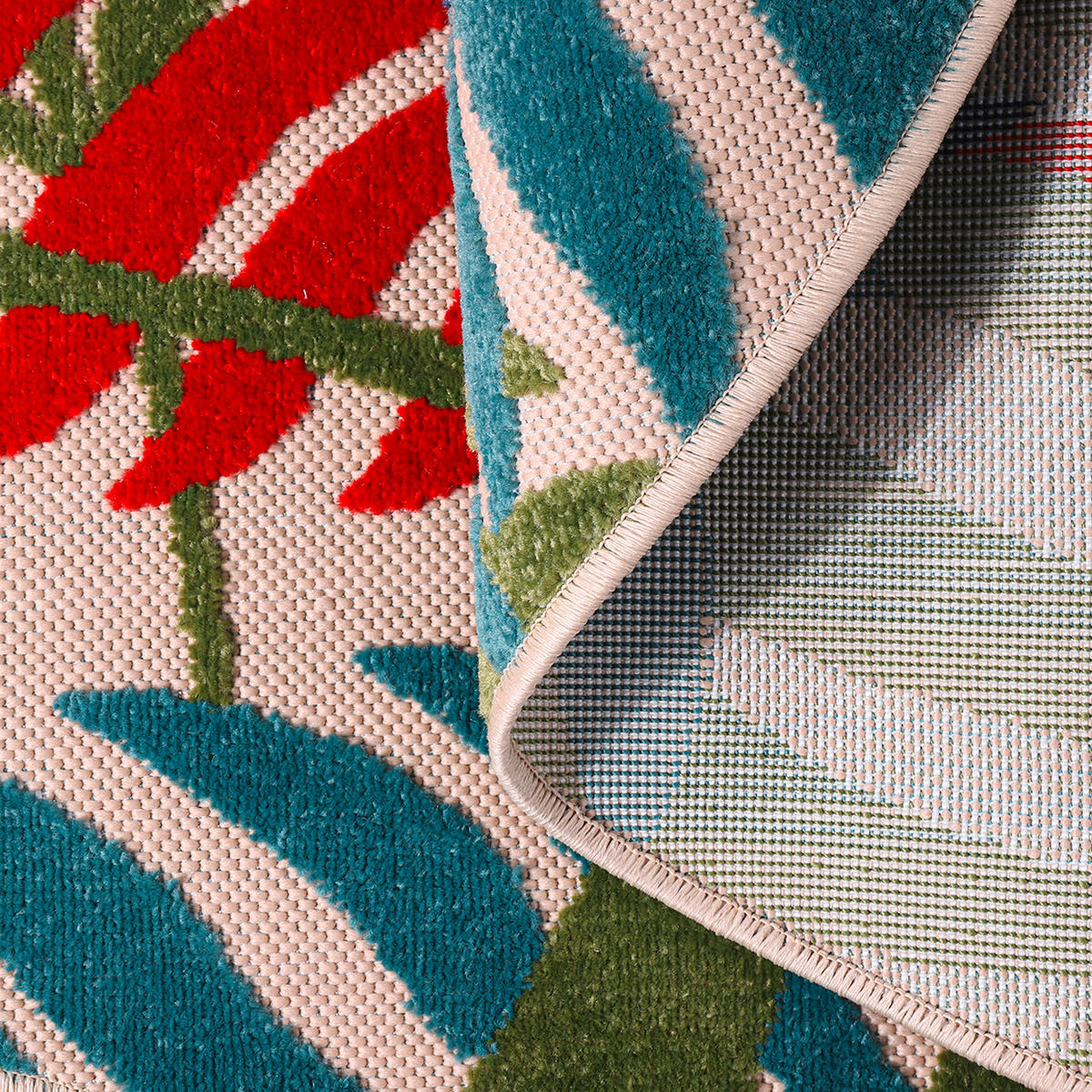 OUTDOORTEPPICH 120 cm Floral Multicolor  - Multicolor, LIFESTYLE, Kunststoff/Textil (120cm) - Novel