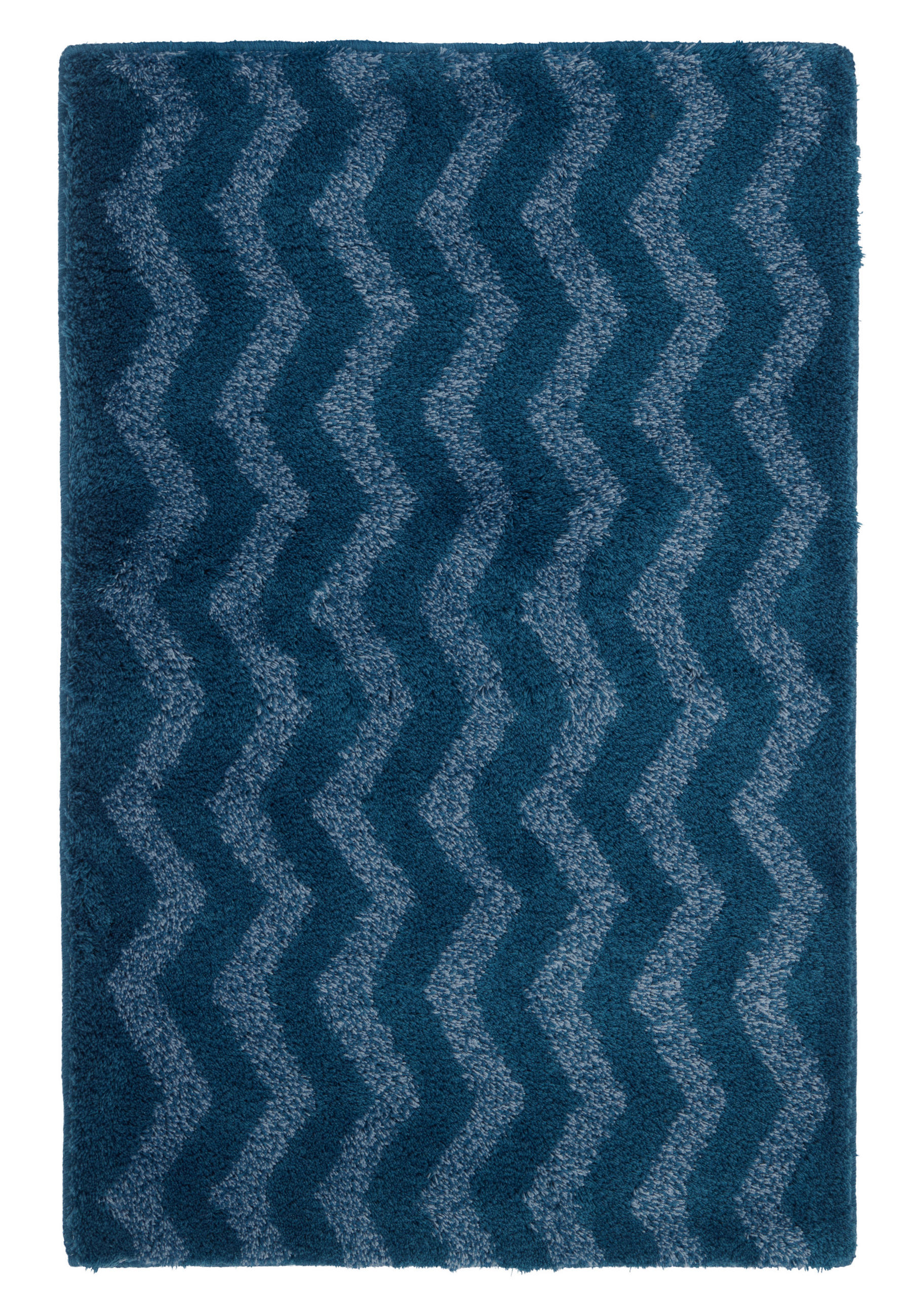BADTEPPICH Blau  - Blau, Design, Kunststoff/Textil (65/55/2cm) - Kleine Wolke