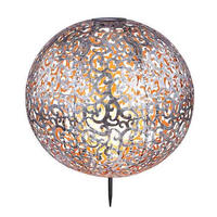 SOLARLEUCHTE 40/50 cm   - Silberfarben, Basics, Metall (40/50cm) - Globo
