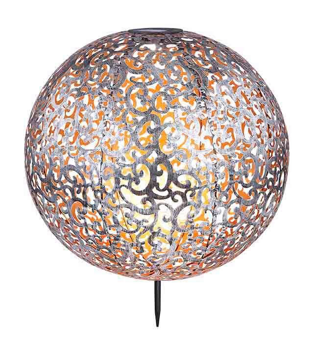 Solarleuchte Silber Solar 1xled Warmweiß H: 50 cm