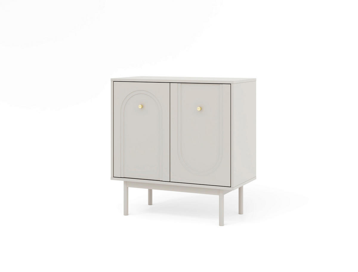 SIDEBOARD Majuro  in 79/82/39 cm  - Kaschmir/Goldfarben, LIFESTYLE, Holzwerkstoff/Metall (79/82/39cm) - MID.YOU