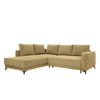 ECKSOFA CORTEZ Grün  - Schwarz/Grün, Design, Textil/Metall (215/260cm) - MID.YOU