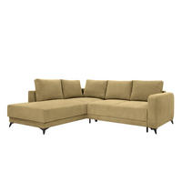 ECKSOFA CORTEZ Grün  - Schwarz/Grün, Design, Textil/Metall (215/260cm) - MID.YOU