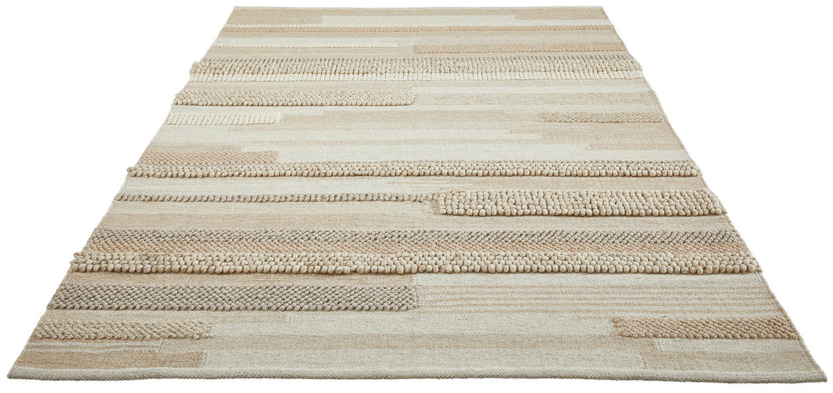 HANDWEBTEPPICH 160/230 cm Beige  - Beige, Natur, Textil (160/230cm) - Linea Natura