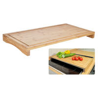 SCHNEIDEBRETT Holz Bambus  - Naturfarben, Basics, Holz (54/28/4,3cm)