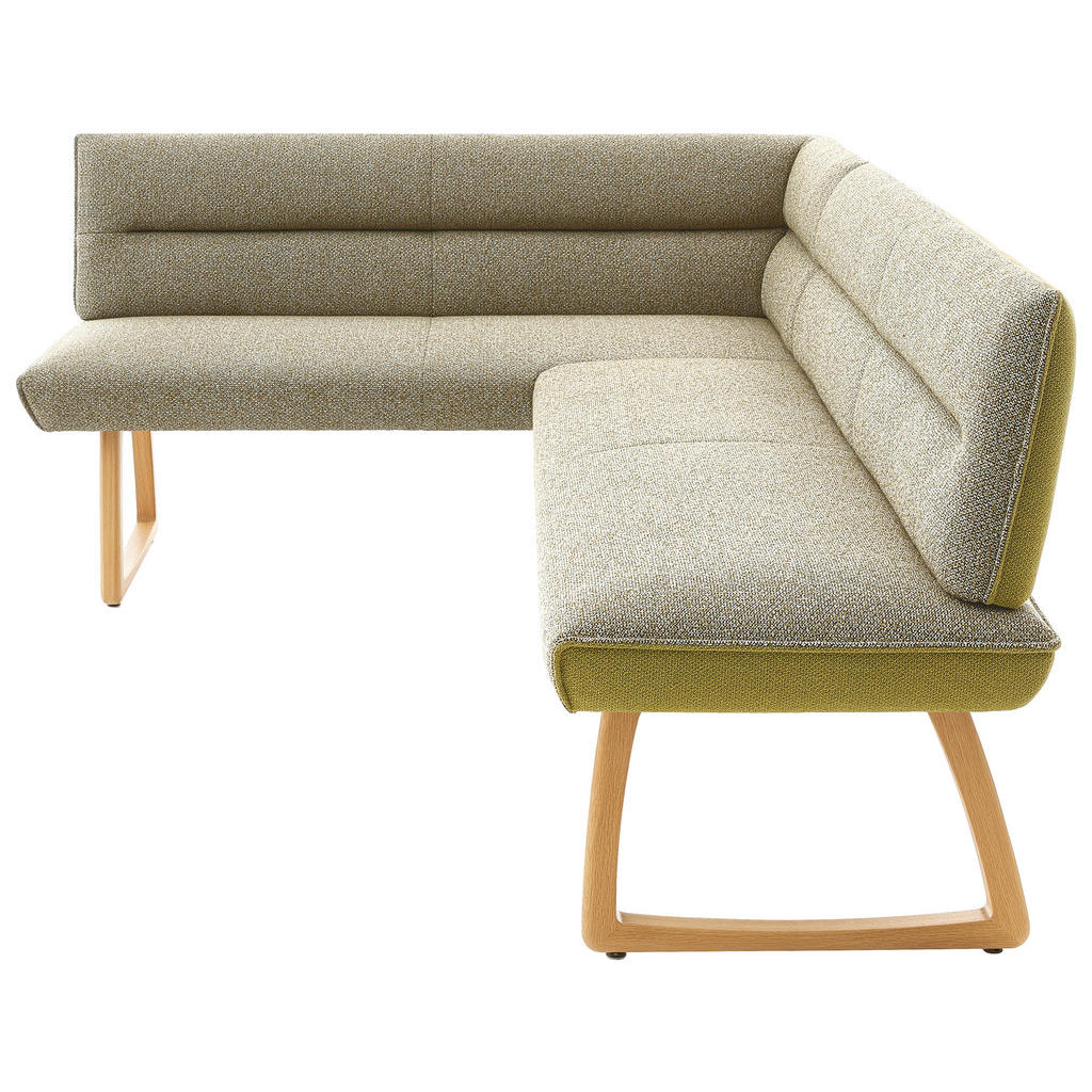 Thumbnail - Koinor Eckbank, Grün, Textil, Wildeiche, massiv, 4-Sitzer, nicht einzeln stellbar, L-Form, 237x162 cm, Goldenes M, Dgm, ...