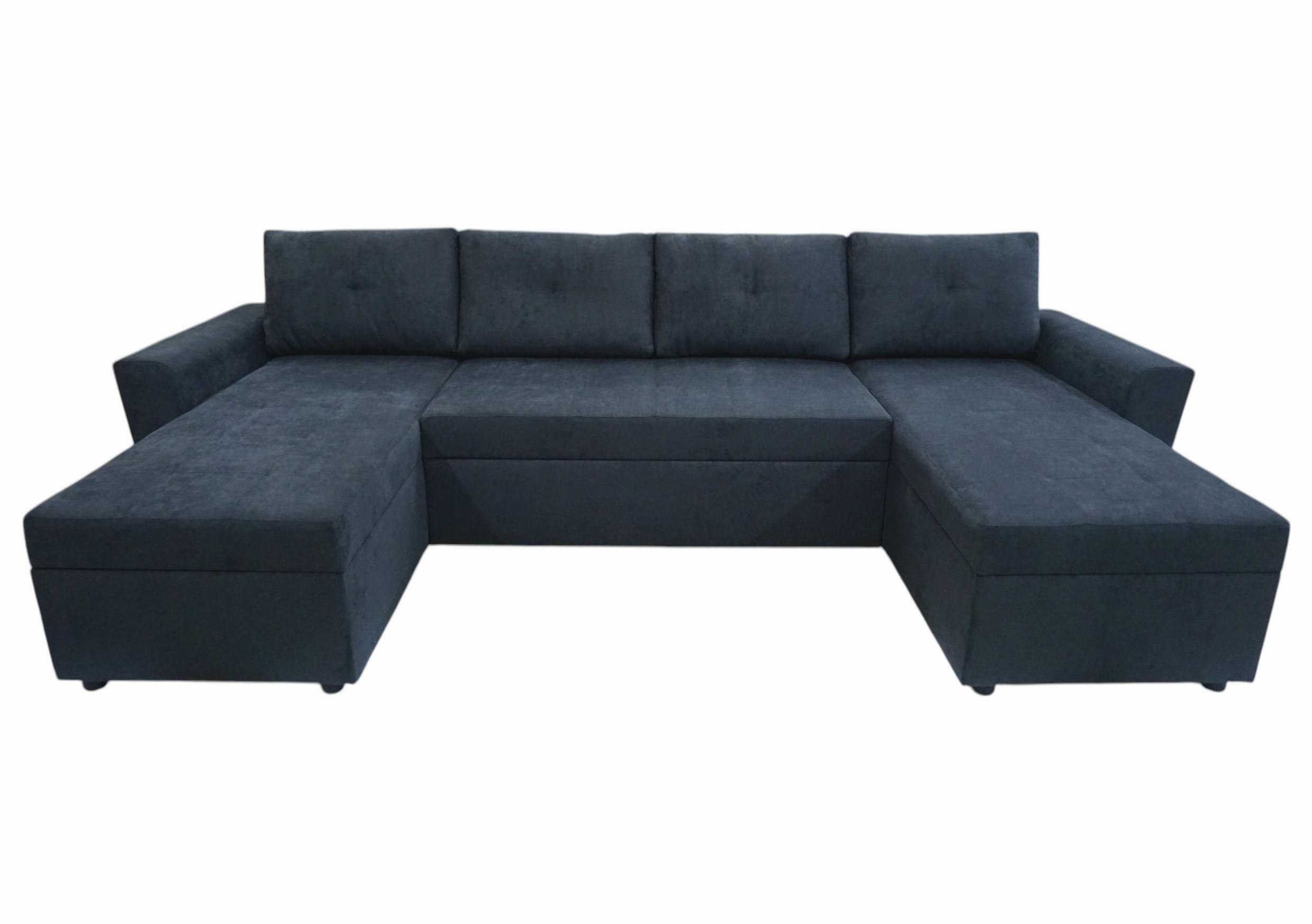 Thumbnail - Mid.you Wohnlandschaft Termoli, Anthrazit, Textil, 4-Sitzer, Füllung: Schaumstoff, U-Form, 296x155 cm, Made in EU, Liege...