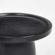 BEISTELLTISCH 50/50/48 cm Akazie vollmassiv Schwarz rund  - Schwarz, Design, Holz (50/50/48cm) - Carryhome