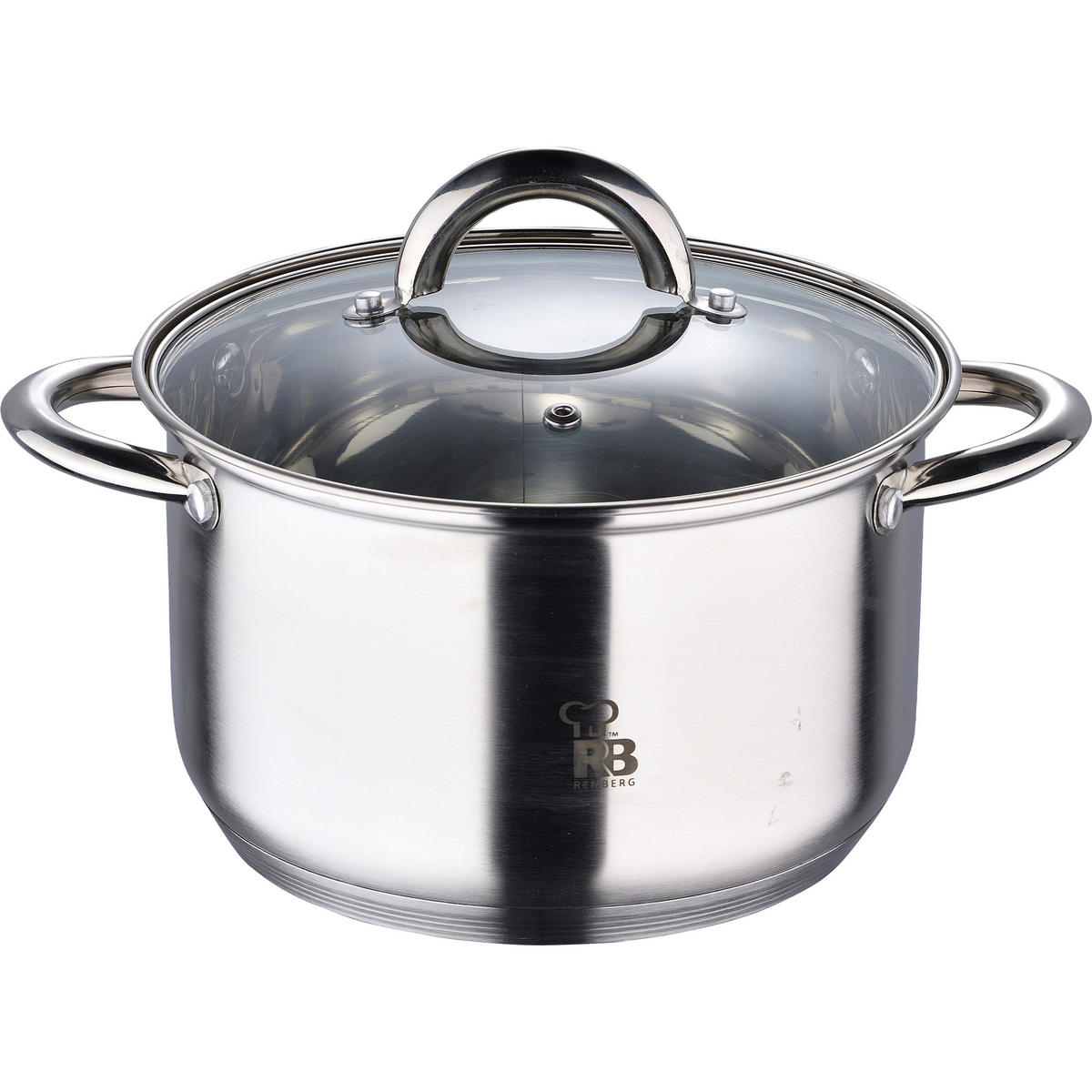 KOCHTOPFSET RENBERG ALEXANDER 7-teilig  - Silberfarben, Basics, Glas/Metall (16cm)