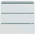 KOMMODE , 95/83/42 cm, 3 Schublade(n)  - Silberfarben/Hellgrau, Trend, Holzwerkstoff/Kunststoff (95/83/42cm) - Carryhome