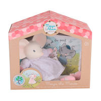 GESCHENKSET MIT BUCH - Rosa/Weiß, Basics, Naturmaterialien/Papier (21/11/19cm)