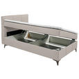 BOXBETT 120/200 cm  in Beige  - Beige, Basics, Holzwerkstoff/Textil (120/200cm) - Xora