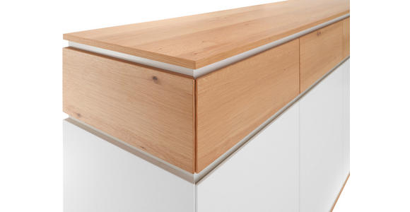 SIDEBOARD in 190/80/40 cm - Eichefarben/Weiß, KONVENTIONELL, Holz/Holzwerkstoff (190/80/40cm) - Novel