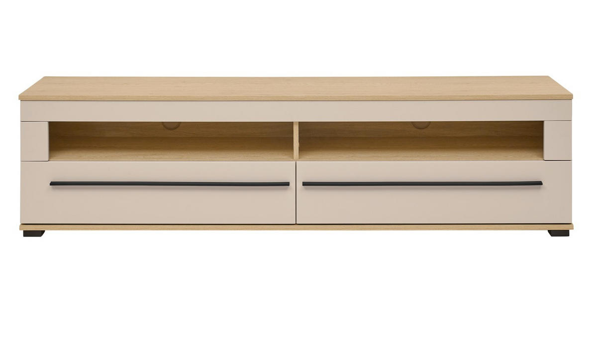 LOWBOARD  180/47/42 cm 2 Schublade(n) stehend, in verschiedenen Größen erhältlich  - Kaschmir/Eichefarben, Design, Holzwerkstoff/Kunststoff (180/47/42cm) - Livetastic