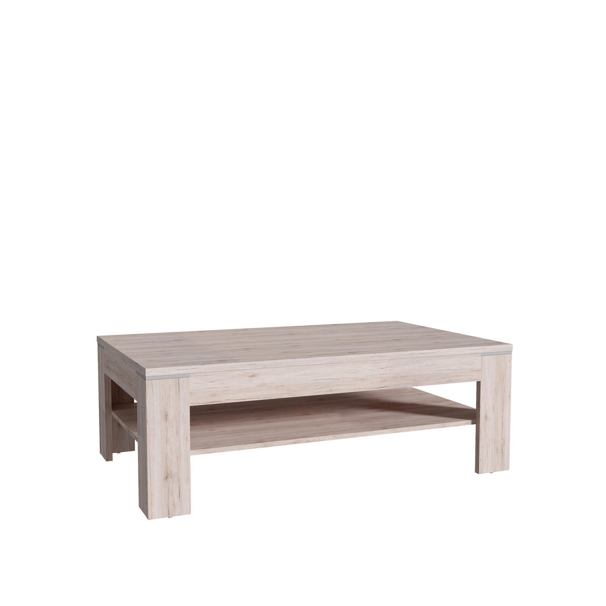 COUCHTISCH 120/75/43 cm rechteckig Eichefarben  - Eichefarben, Design, Holzwerkstoff (120/75/43cm) - Hom`in