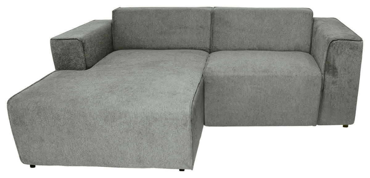 ECKSOFA Hellblau Struktur  - Schwarz/Hellblau, Design, Kunststoff/Textil (161/234cm) - P & B