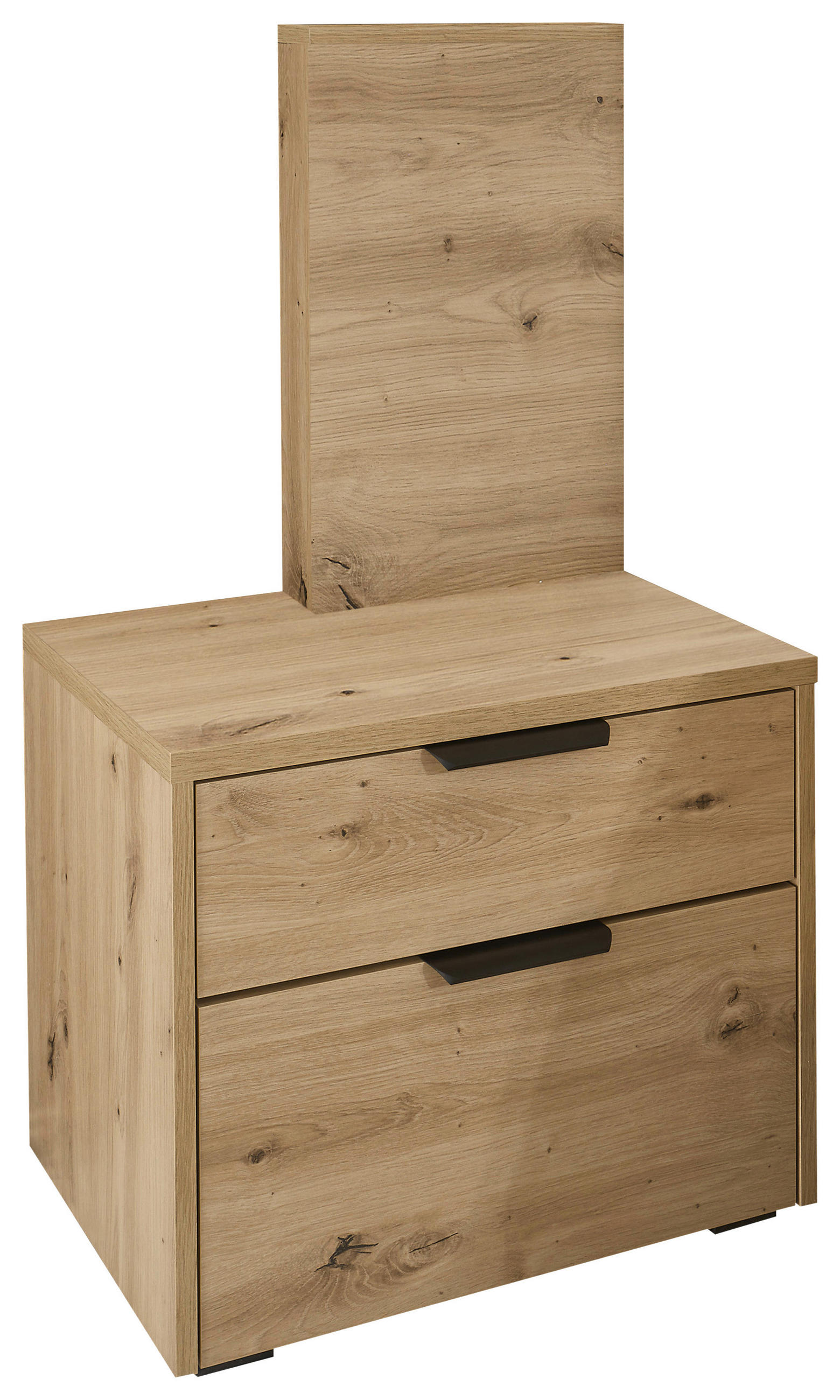 NACHTTISCH 55/95/40 cm  in Graphitfarben, Eiche Artisan  - Schwarz/Graphitfarben, Konventionell, Holzwerkstoff/Kunststoff (55/95/40cm) - Ti'me