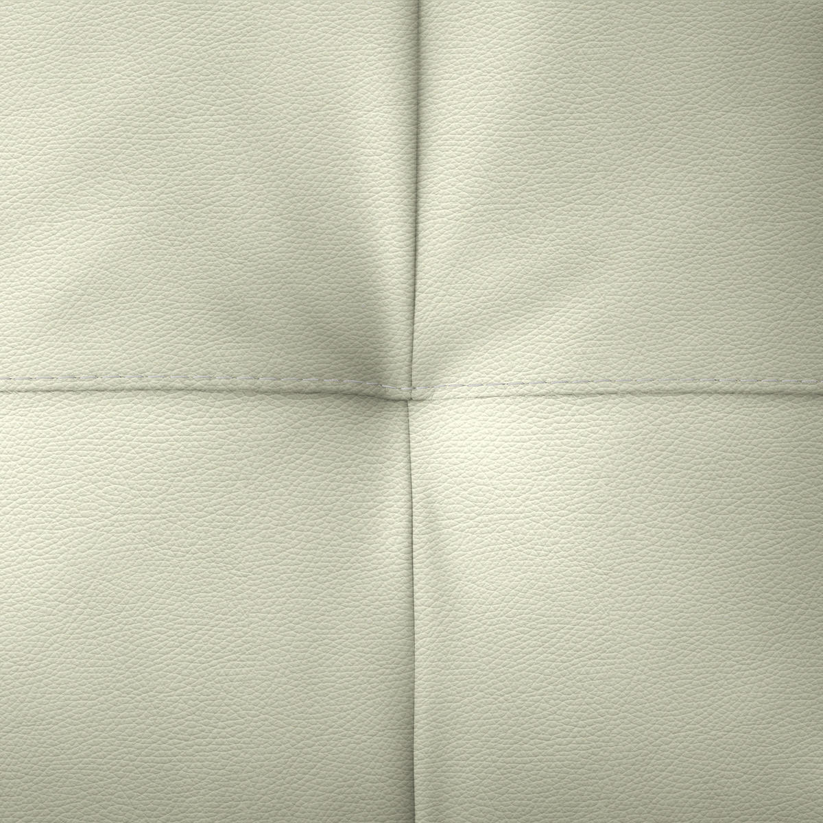 ECKSOFA in Echtleder Weiss  - Weiss/Schwarz, Design, Leder/Metall (165/313cm) - Emilio Belluti
