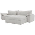 ECKSOFA  in Webstoff Grau  306/198 cm  - Schwarz/Grau, MODERN, Kunststoff/Textil (306/198cm) - Carryhome
