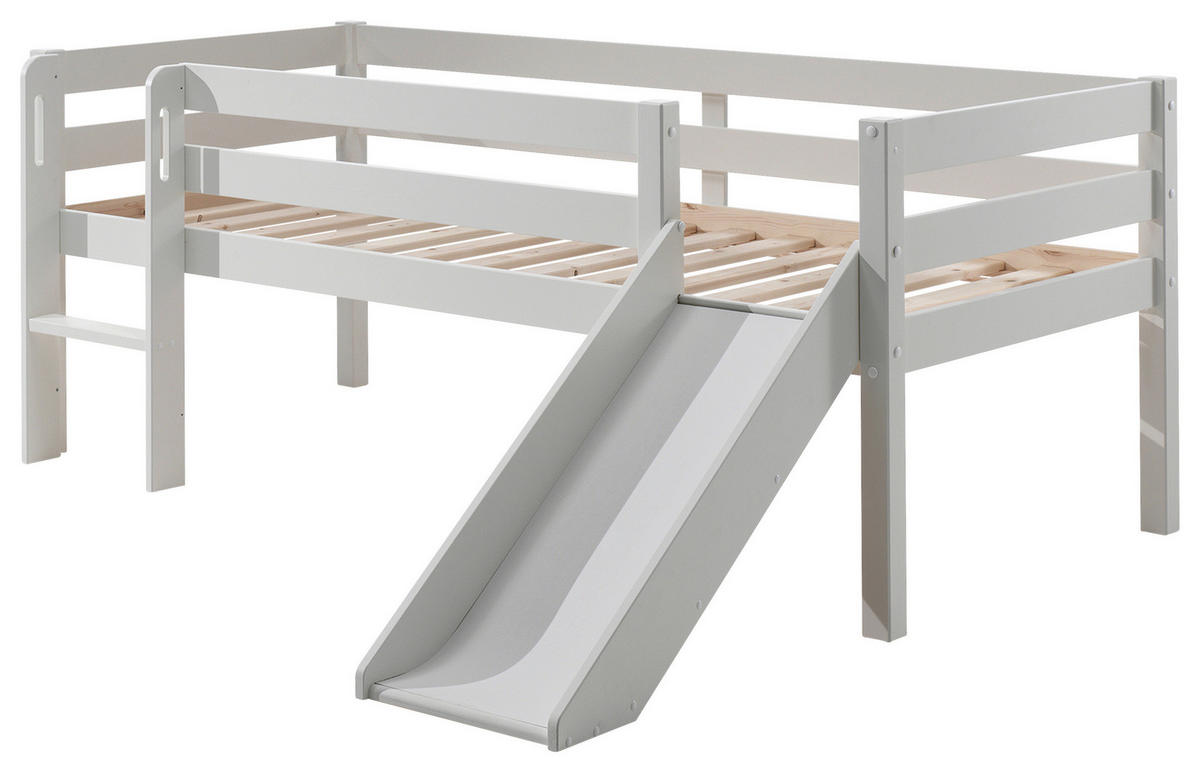 SPIELBETT Absturzsicherung, Rollrost 90/200 cm  in Weiß  - Weiß, MODERN, Holz/Holzwerkstoff (90/200cm) - MID.YOU