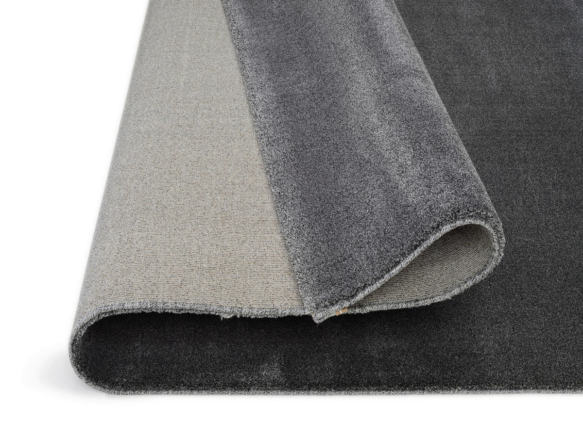 TEPPICH 65/130 cm Dunkelgrau  - Dunkelgrau, Basics, Textil (65/130cm) - Novel