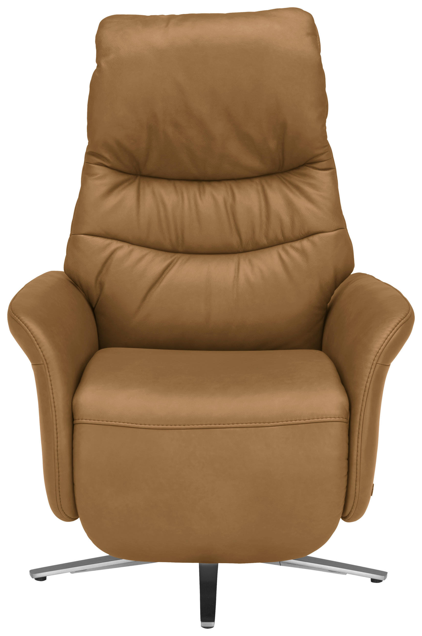 RELAXSESSEL in Leder Honig, Currygelb  - Currygelb/Edelstahlfarben, Design, Leder/Metall (78/117/89cm) - Himolla Komfortklass