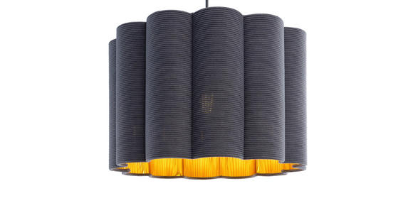 HÄNGELEUCHTE 40/120 cm  - Schwarz/Grau, Trend, Kunststoff/Textil (40/120cm) - Novel